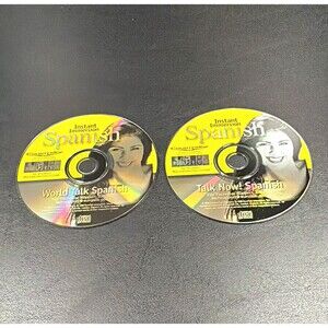 Vintage Instant Immersion Spanish 2 CD Set World Talk Now Language Learning